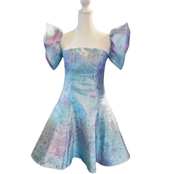 Black by Bariano Hawke Off The Shoulder Minidress - Sz 6 - NWT - Picture 5 of 7